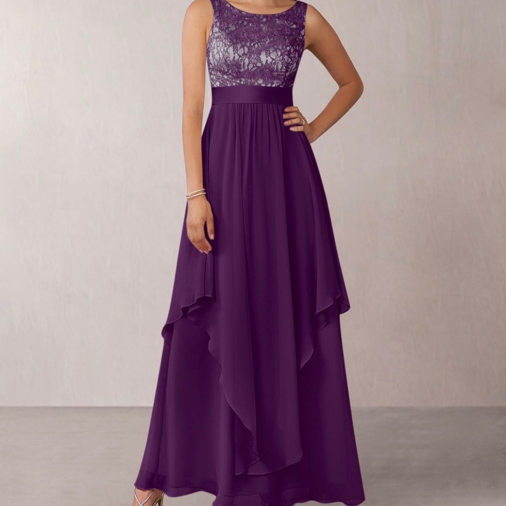 NWOT Azazie Ella Bridesmaid Dress or Mother of the Bride Grape/Purple, Size A8